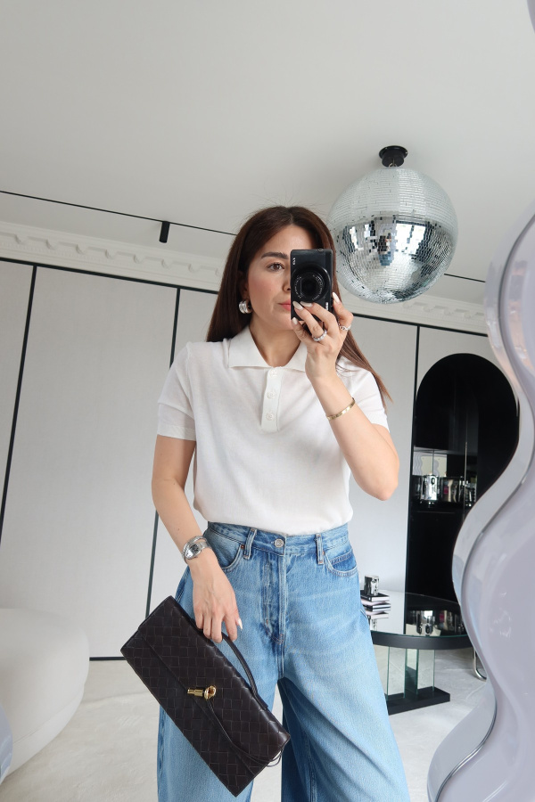 Polo Yaka Basic Triko Bluz