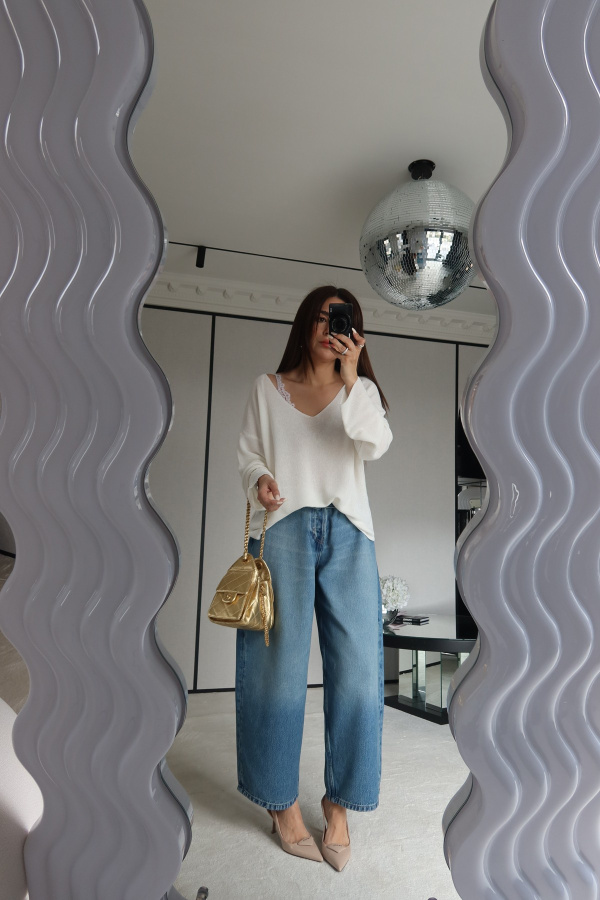 V Yaka Dökümlü Triko