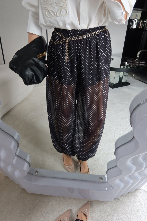 Puantiyeli Şalvar Pantolon