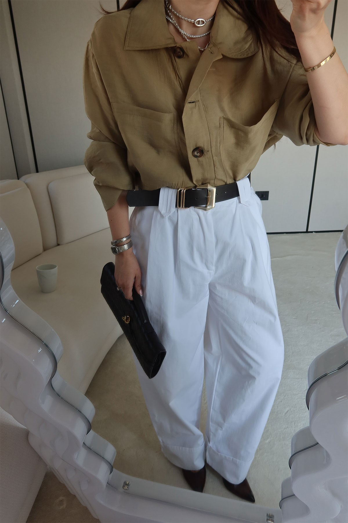 Çift Pileli Duble Paça Pantolon