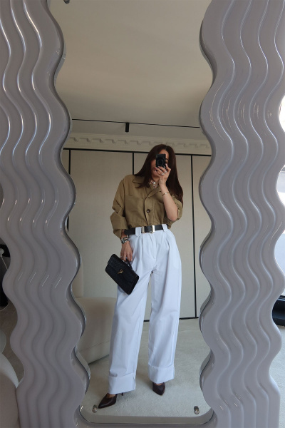 Çift Pileli Duble Paça Pantolon