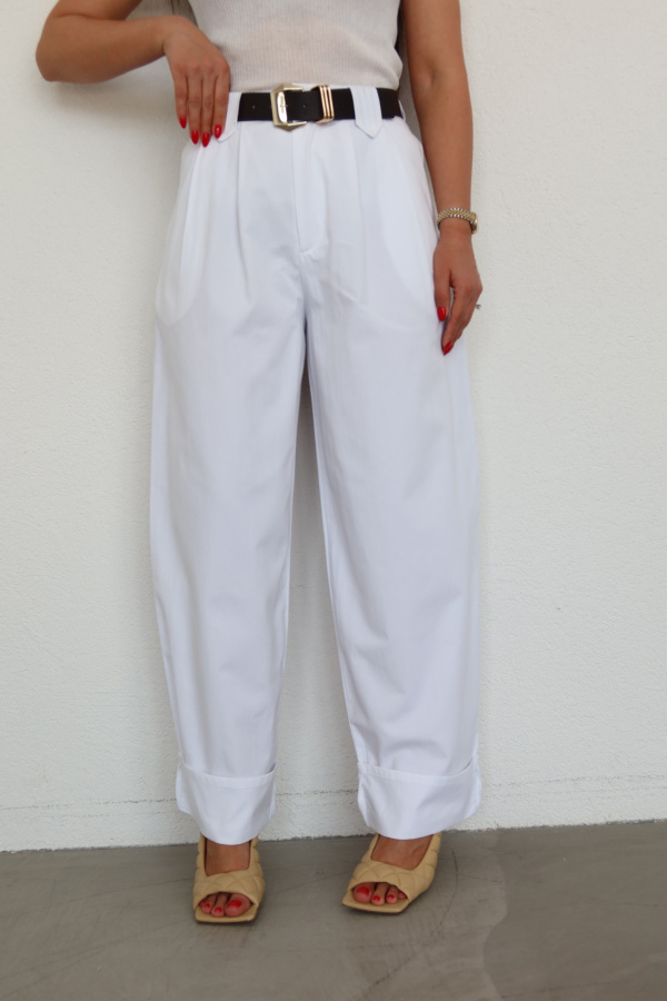 Çift Pileli Duble Paça Pantolon