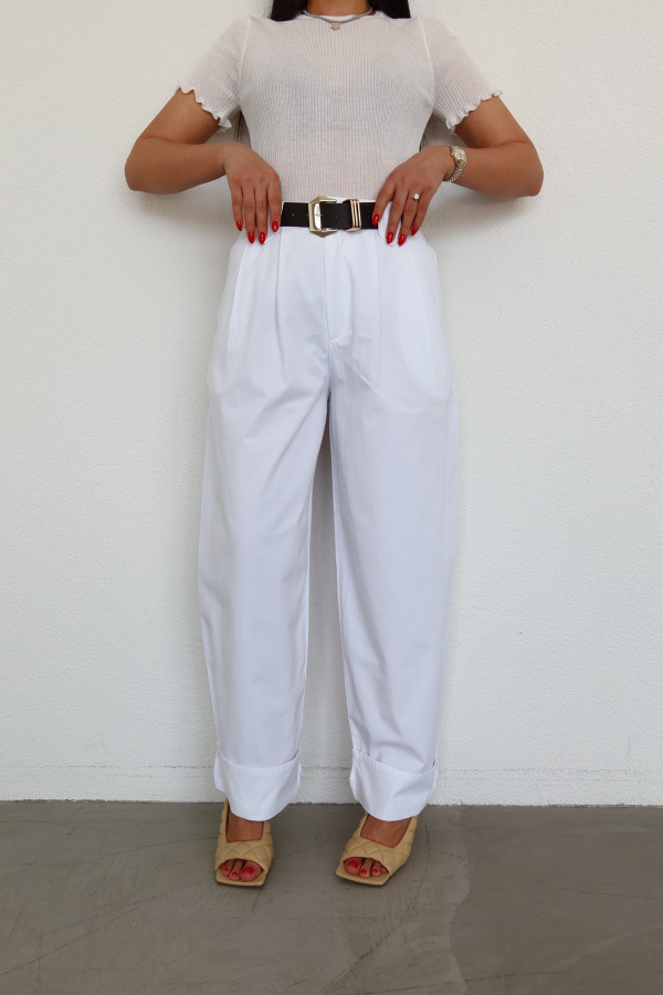 Çift Pileli Duble Paça Pantolon