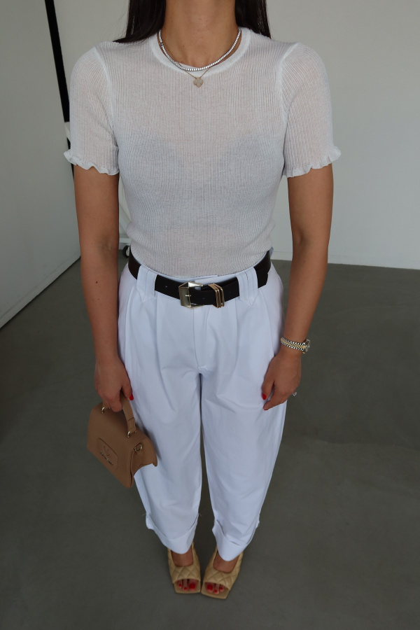 Çift Pileli Duble Paça Pantolon