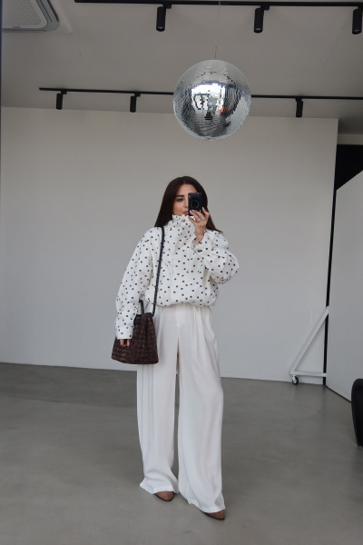 Üç Pileli Geniş Kalıp Pantolon