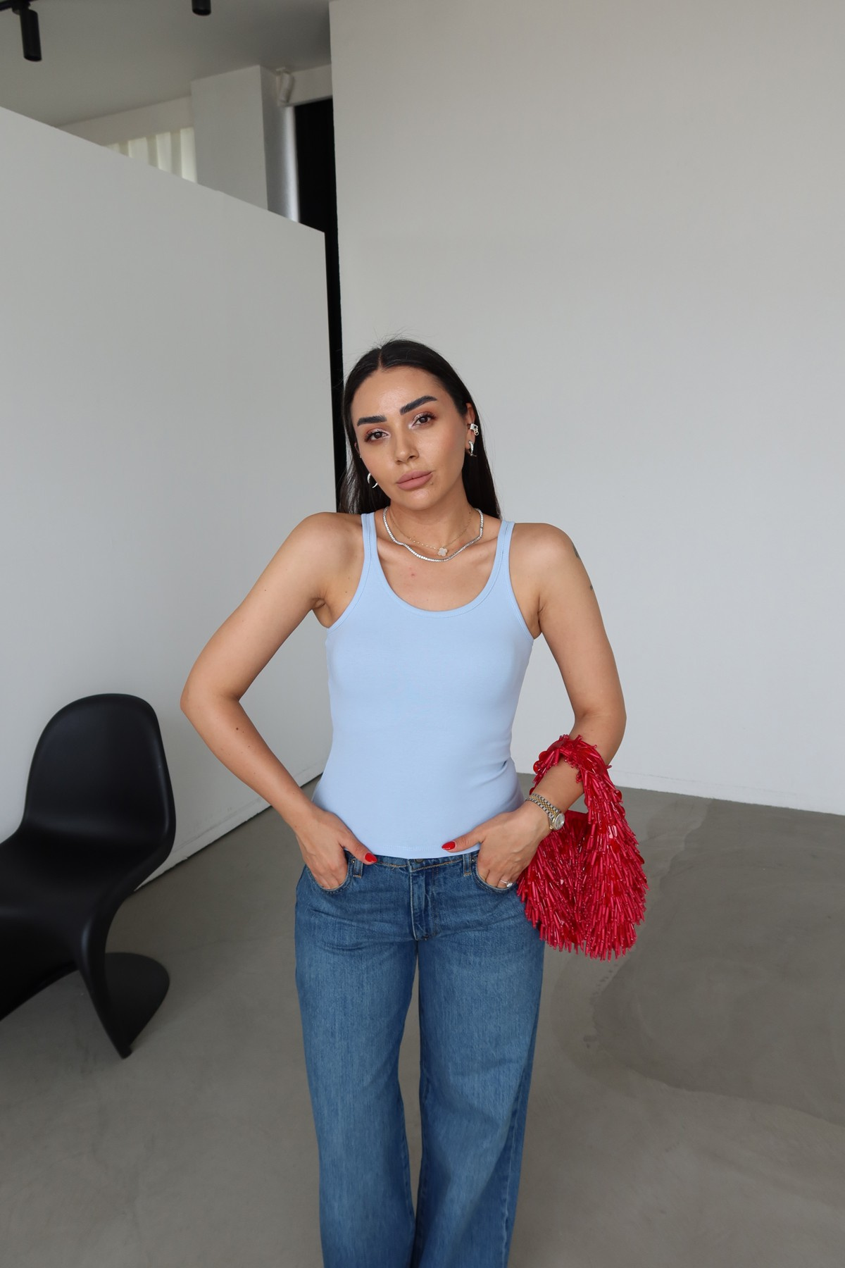 Çift Askılı Basic Atlet