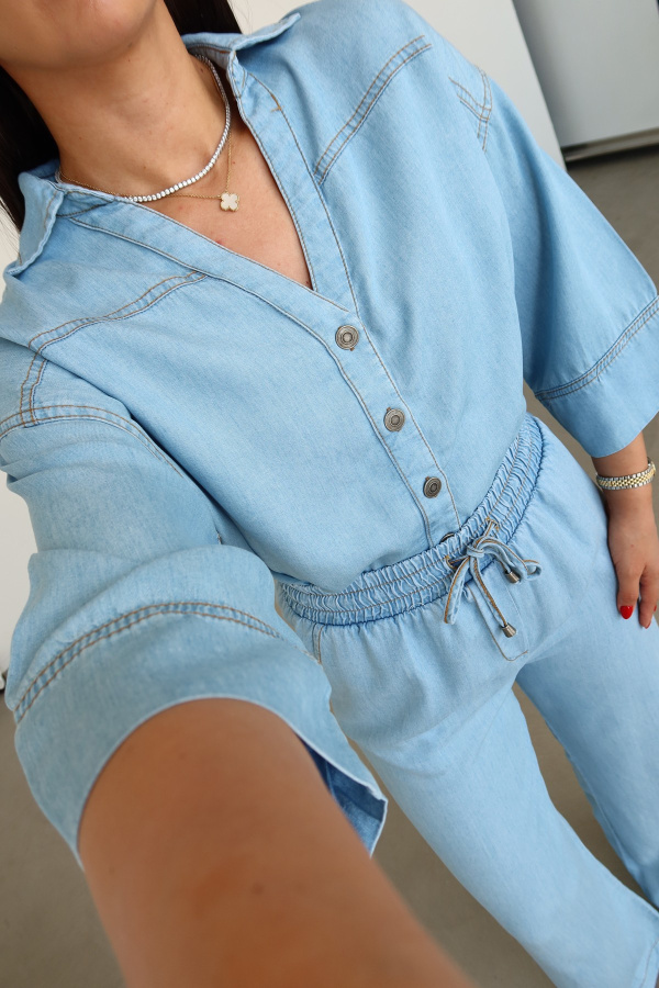 Önü Kısa Arkası Uzun Gömlek Pantolon Takım