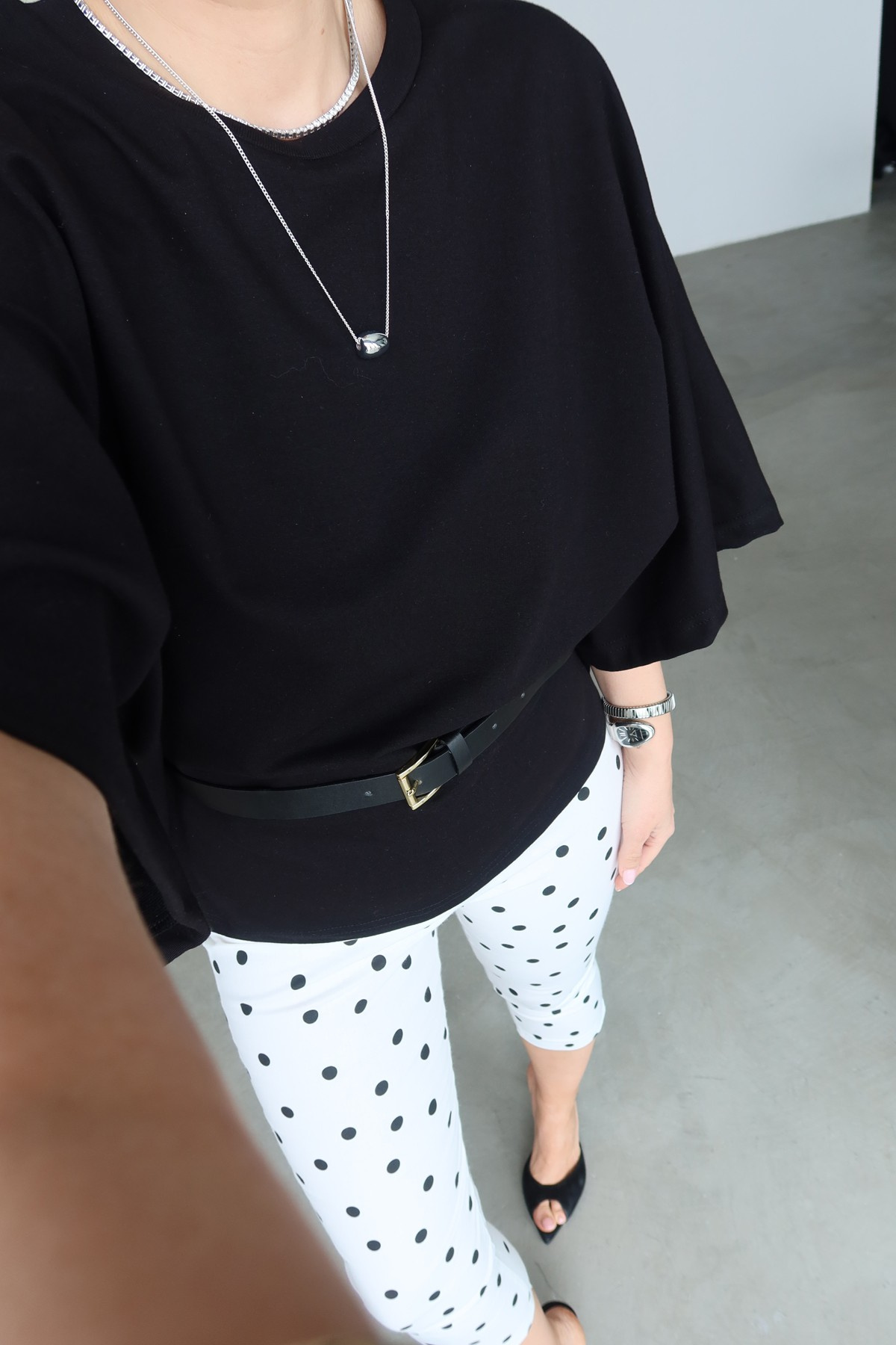 T Kol Oversize Kemerli Bluz