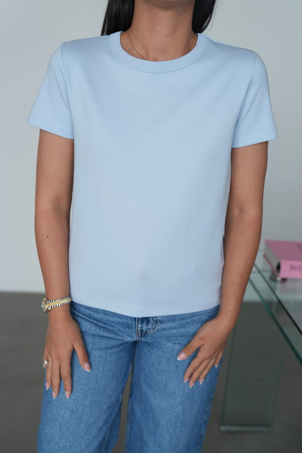 Bisiklet Yaka Basic Tişört