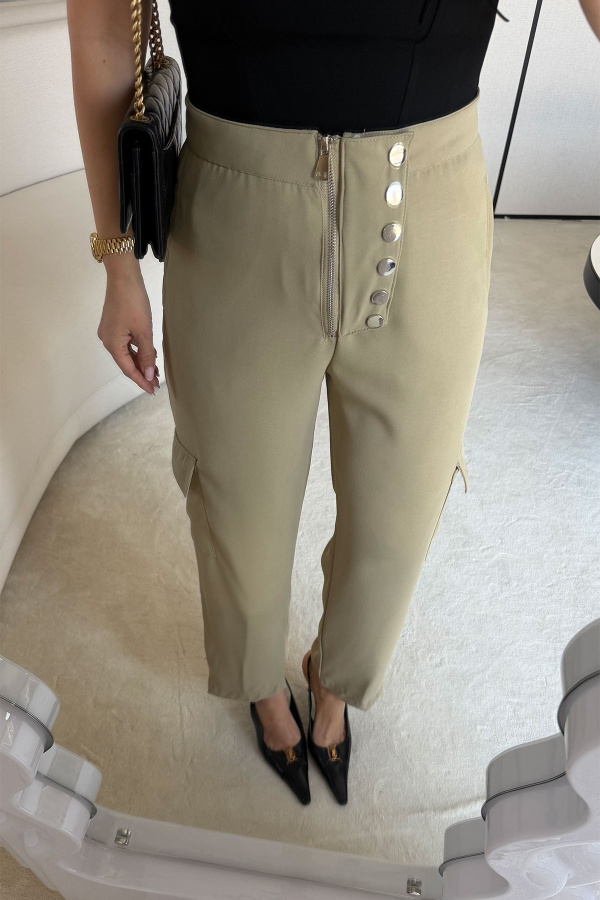 Çıt Çıt Detaylı Kargo Pantolon