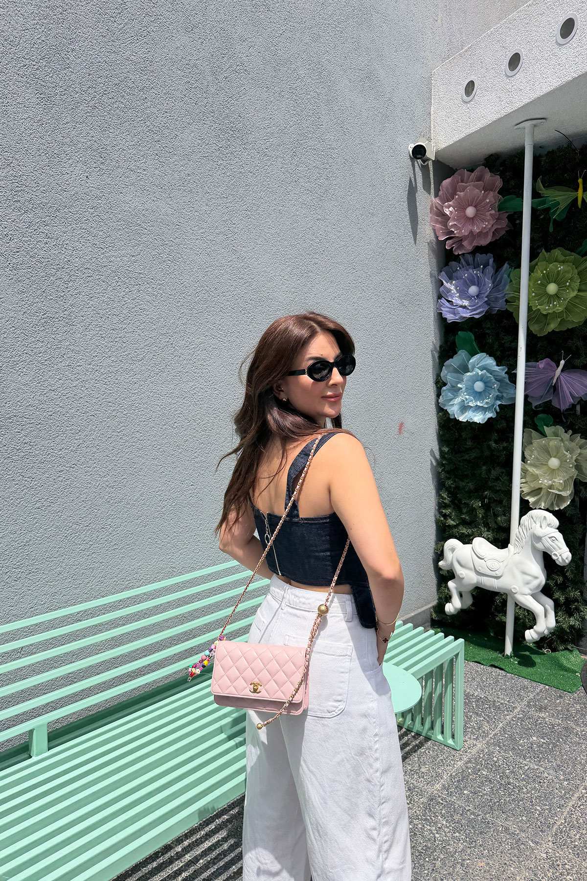Dilimli Denim Korse