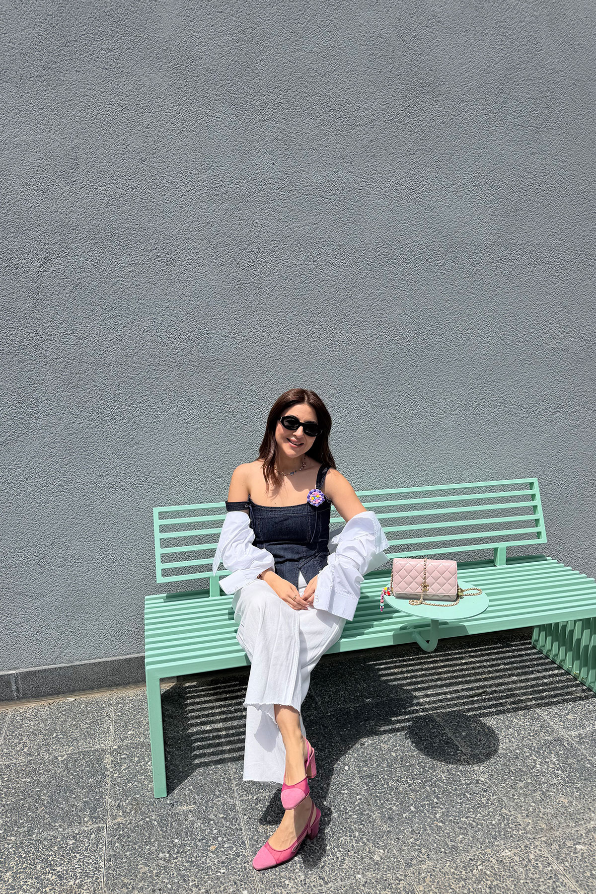 Dilimli Denim Korse