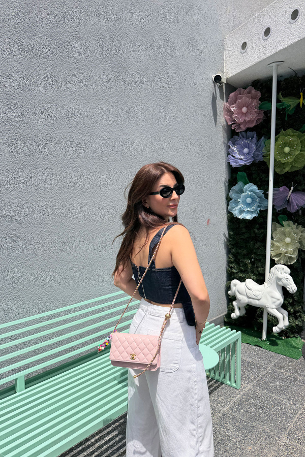 Dilimli Denim Korse