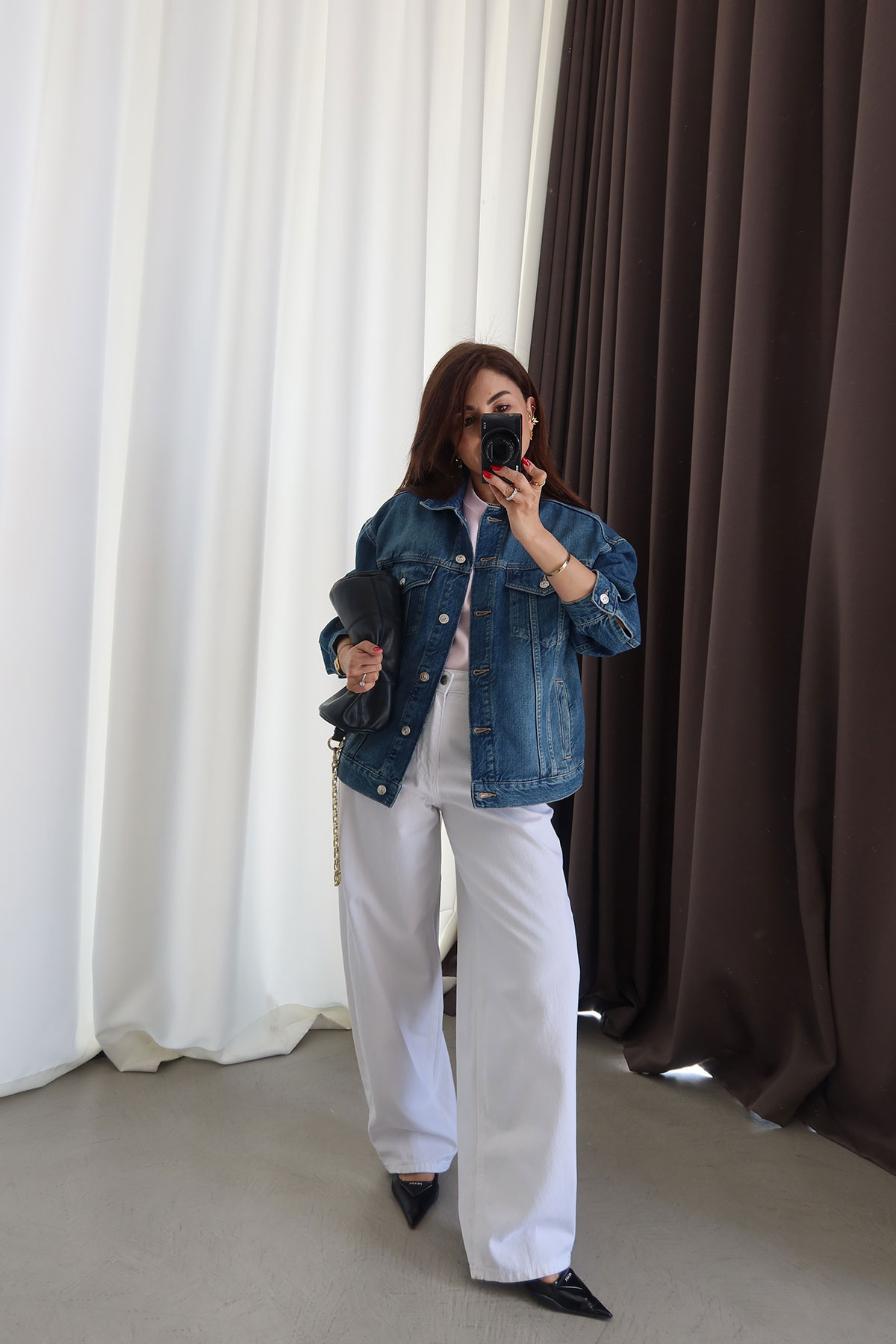 Çift Cepli Basic Denim Ceket