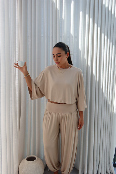 Yarasa Kol Crop Bluz