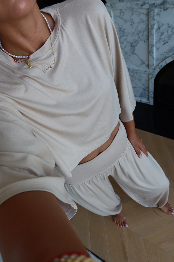 Yarasa Kol Crop Bluz