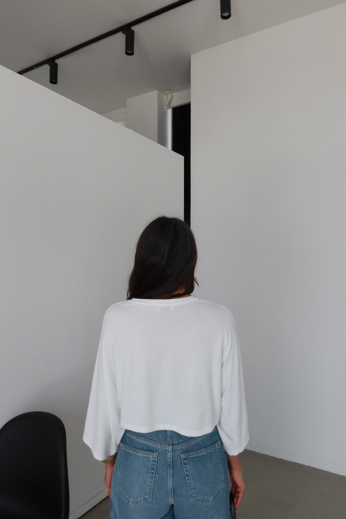 Yarasa Kol Crop Bluz
