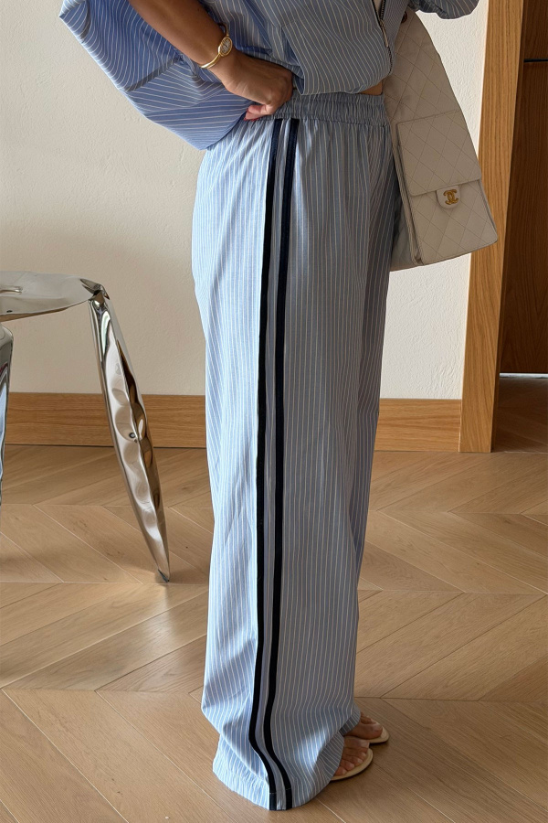 Şerit Detaylı Ceket Pantolon Takım