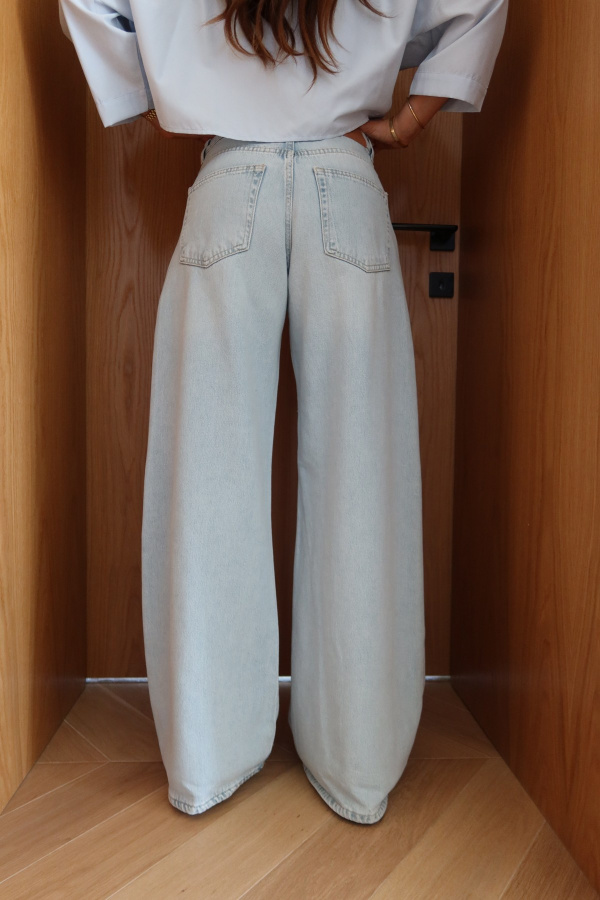 Parça Dikişli Wideleg Jean