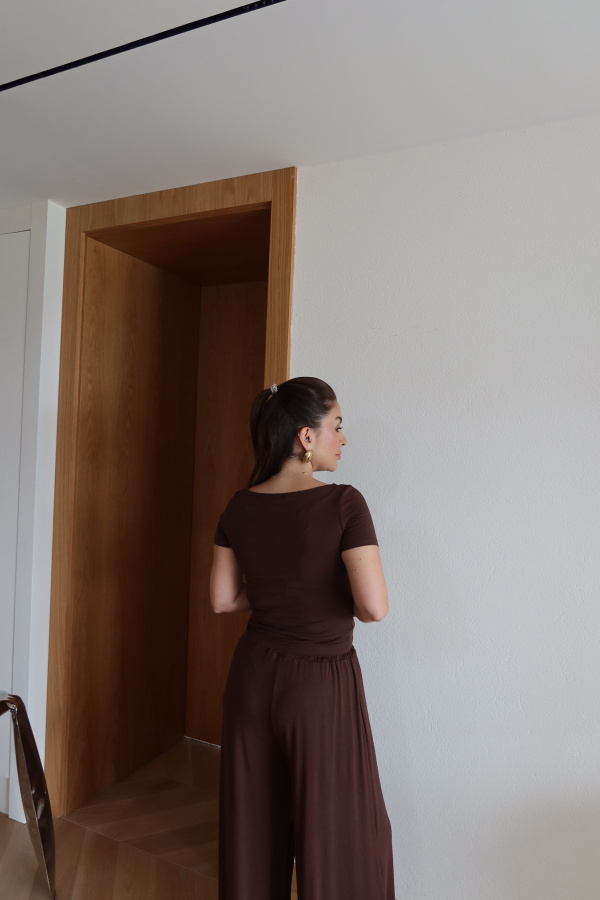 Kısa Kollu Modal Bluz Pantolon Takım