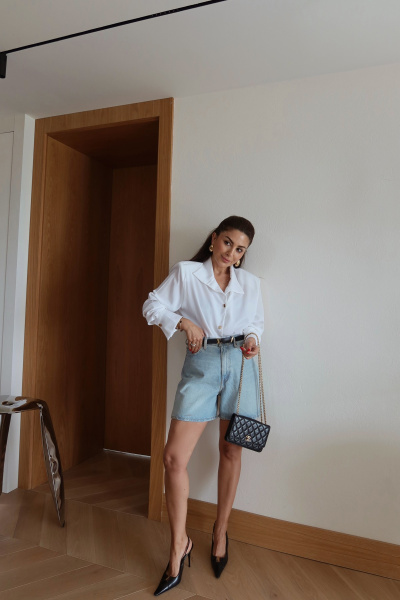 Taşlamalı Basic Denim Şort