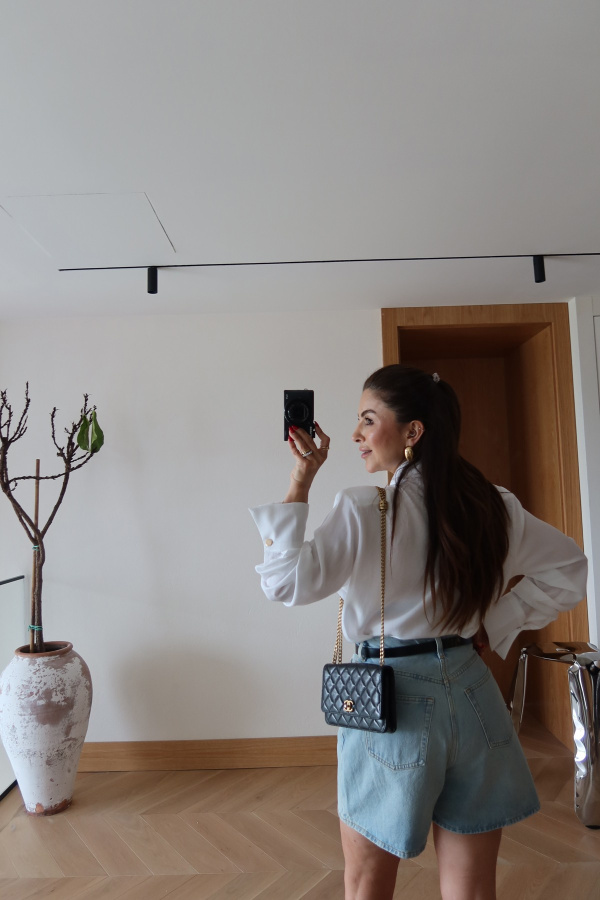 Taşlamalı Basic Denim Şort