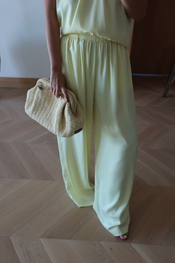 Straplez Bluz Pantolon Takım