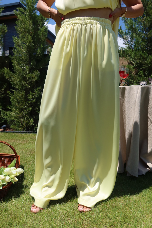 Straplez Bluz Pantolon Takım