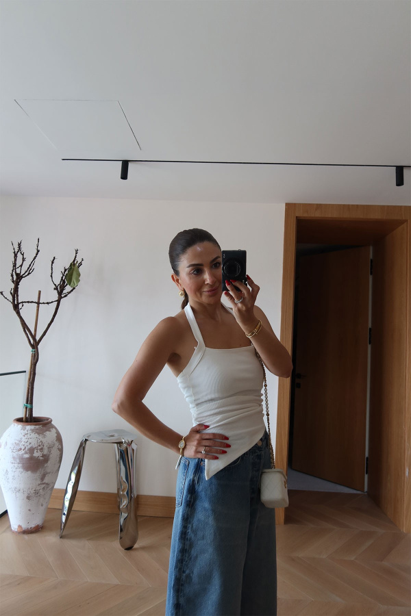 Boyundan Geçmeli Fitilli Bluz