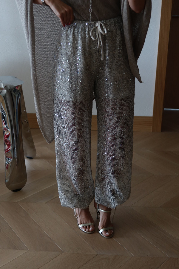 Pullu Astarlı Şalvar Pantolon