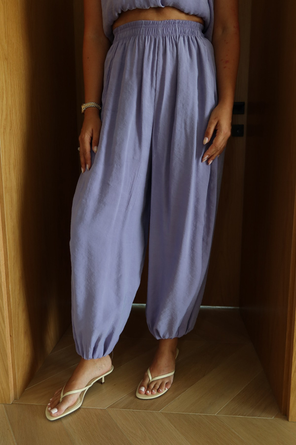 Straplez Balon Bluz Pantolon Takım