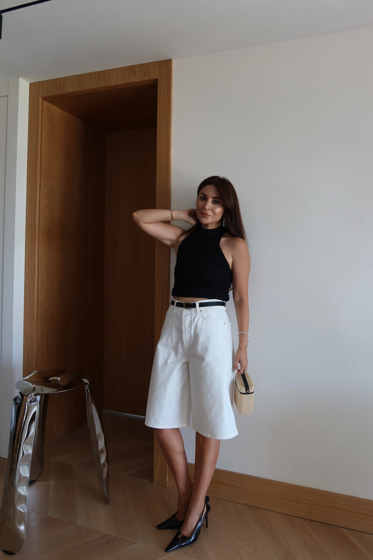 Yumuşak Dokulu Denim Bermuda Şort