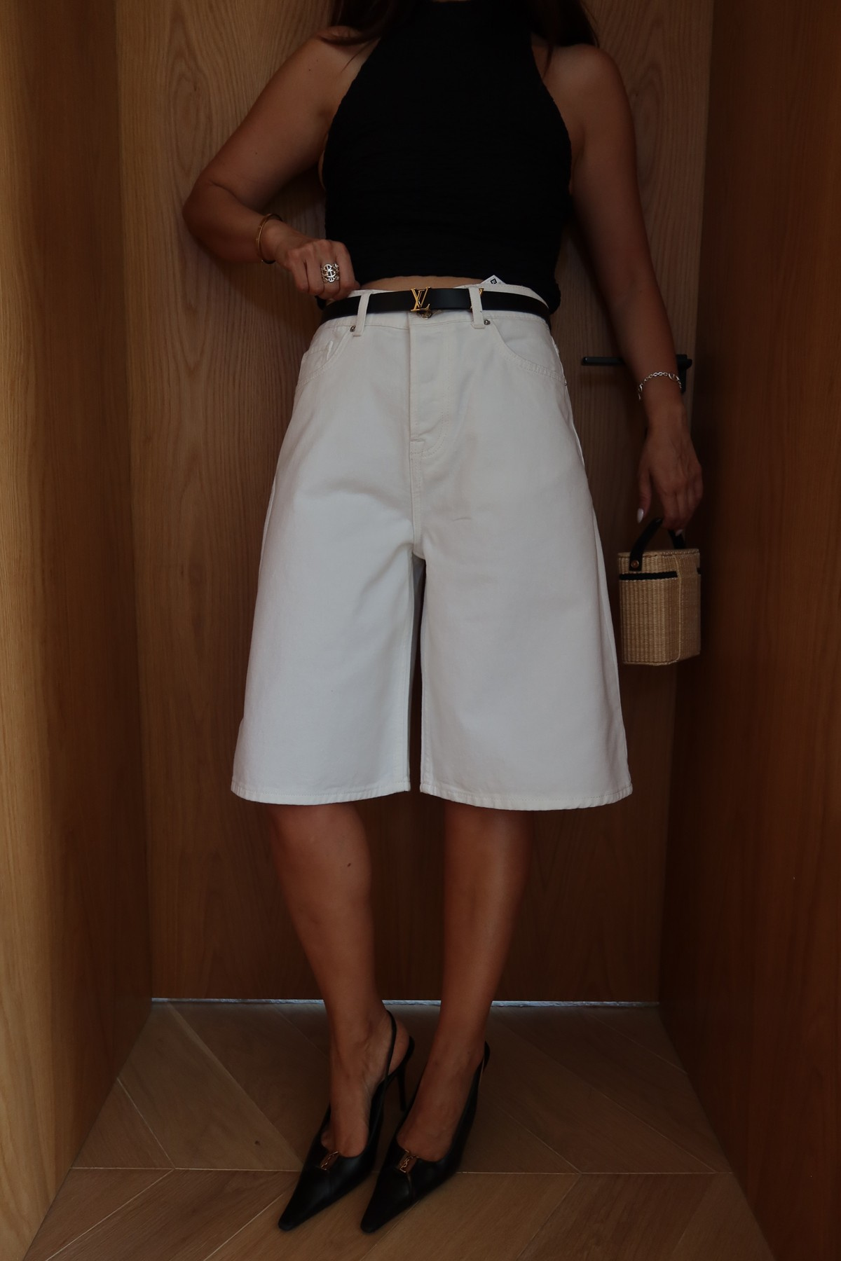 Yumuşak Dokulu Denim Bermuda Şort