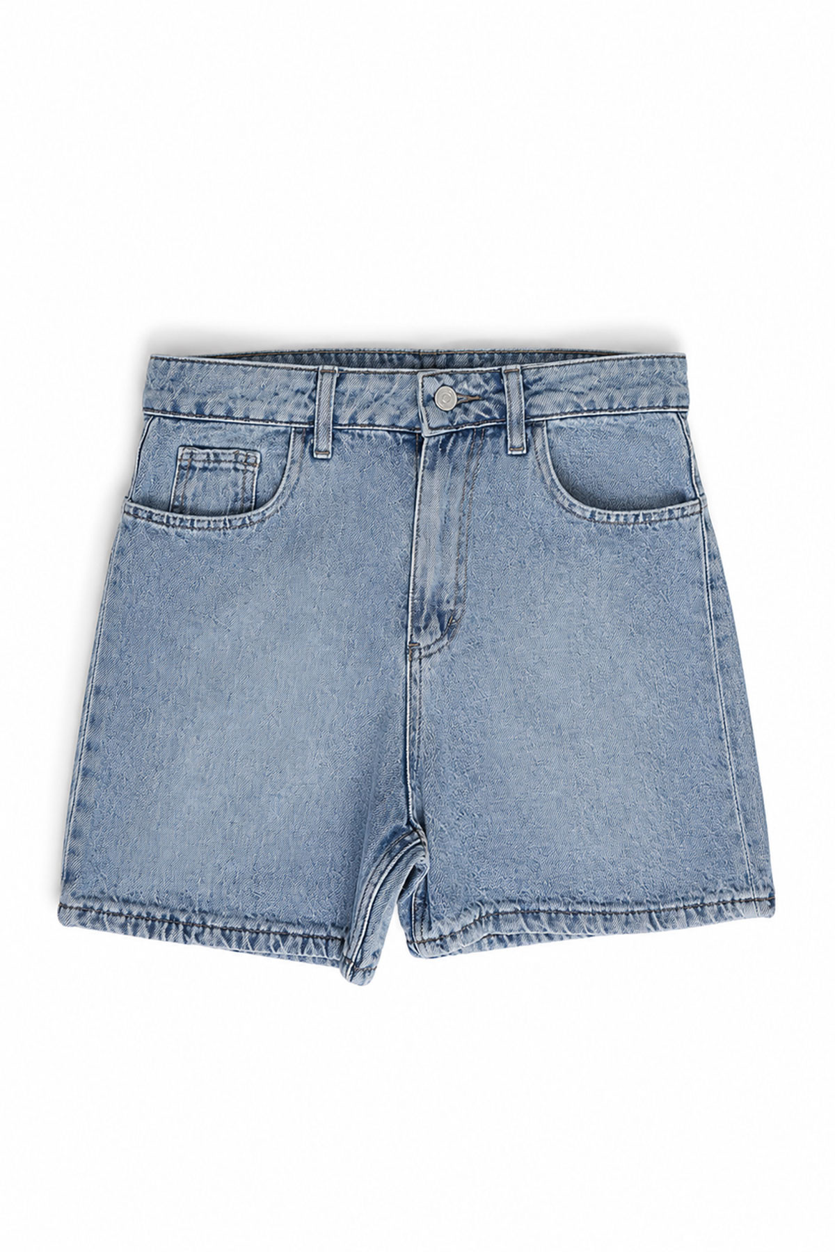 Yumuşak Dokulu Basic Denim Şort
