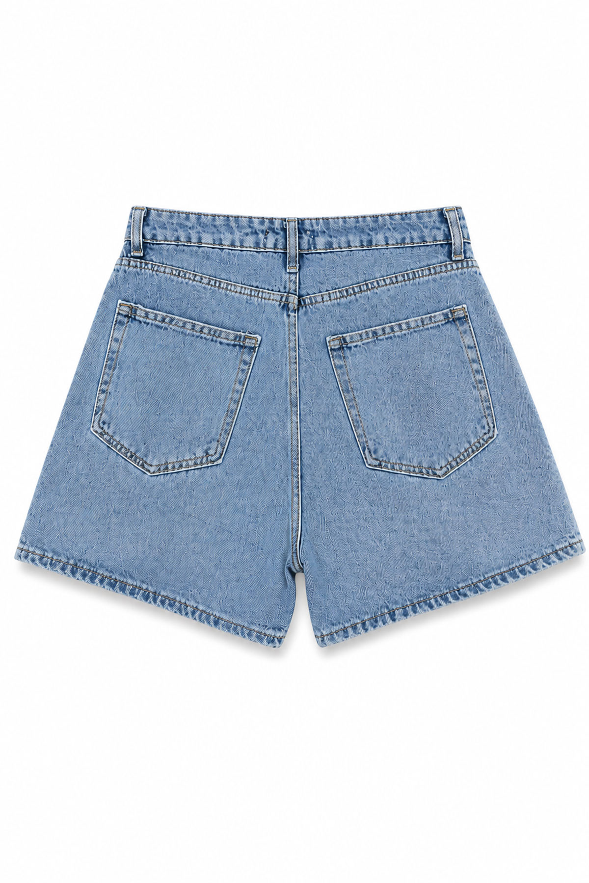 Yumuşak Dokulu Basic Denim Şort