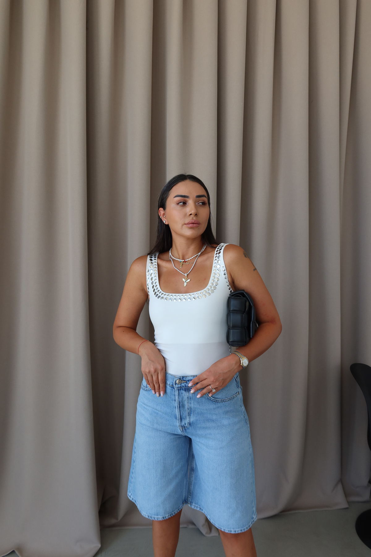 Drop Baskılı Bluz