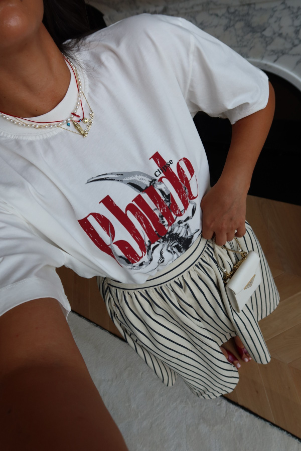 Akrep Baskılı Oversize Tişört