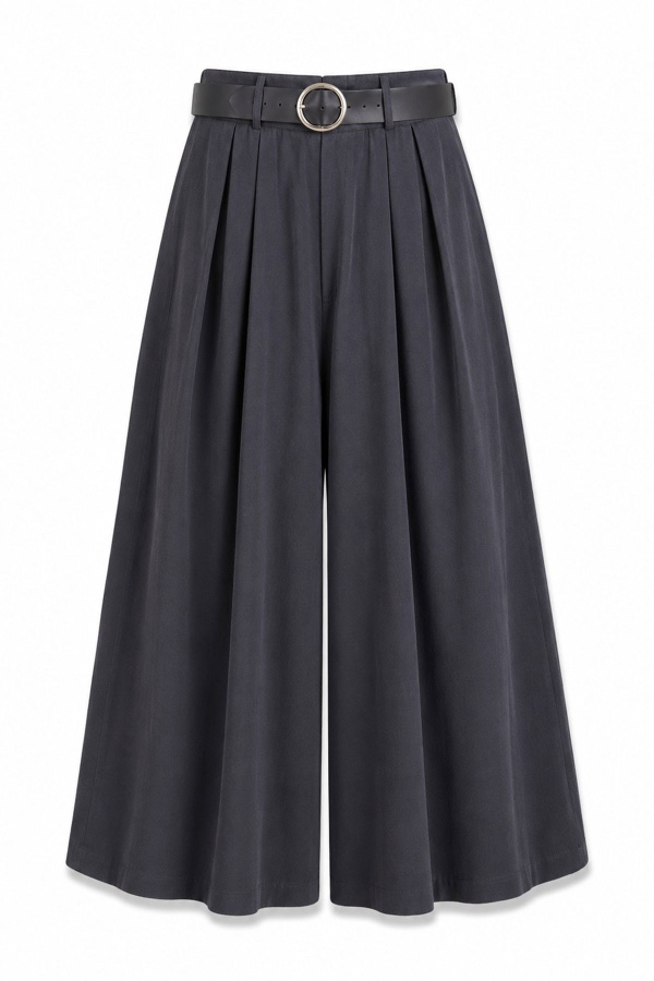 Dokuma Modal Kemerli Pantolon