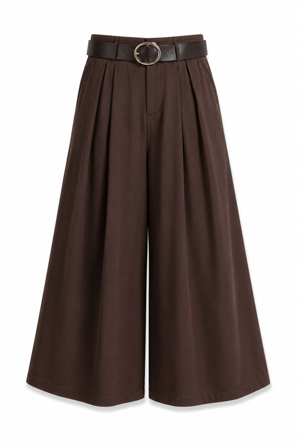 Dokuma Modal Kemerli Pantolon