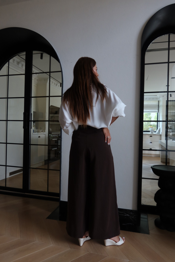 Dokuma Modal Kemerli Pantolon