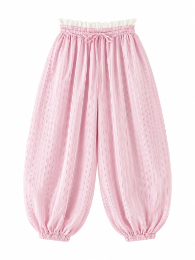 Beli Parçalı Şalvar Pantolon