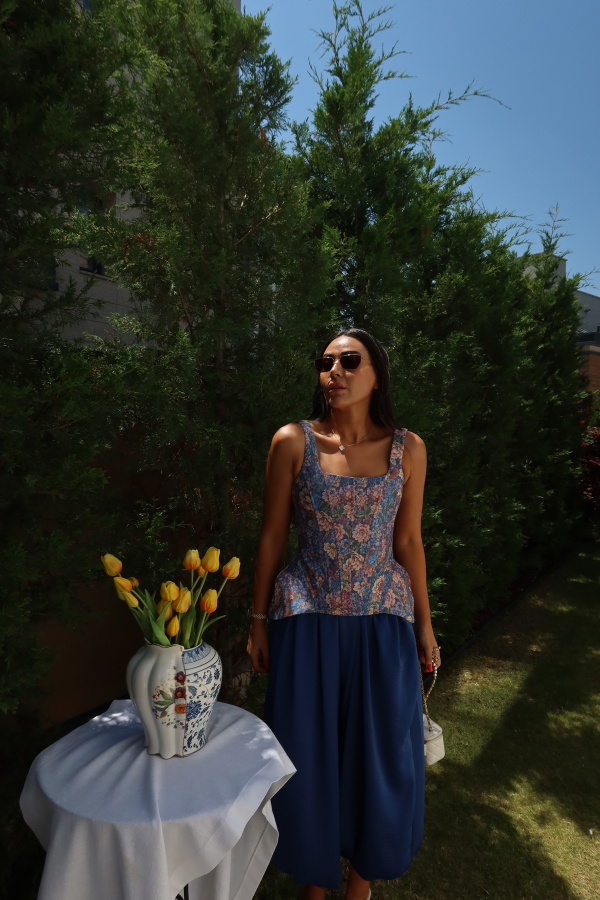 Flora Çiçekli Bluz