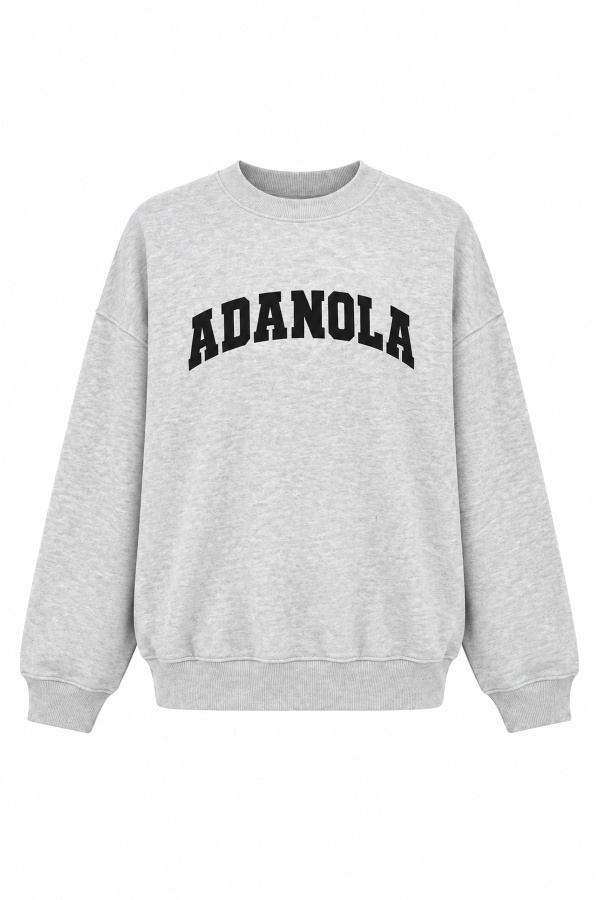 Bisiklet Yaka Oversize Sweat
