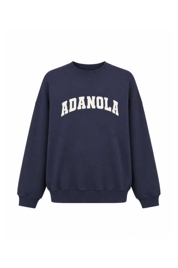 Bisiklet Yaka Oversize Sweat