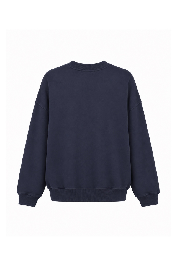 Bisiklet Yaka Oversize Sweat