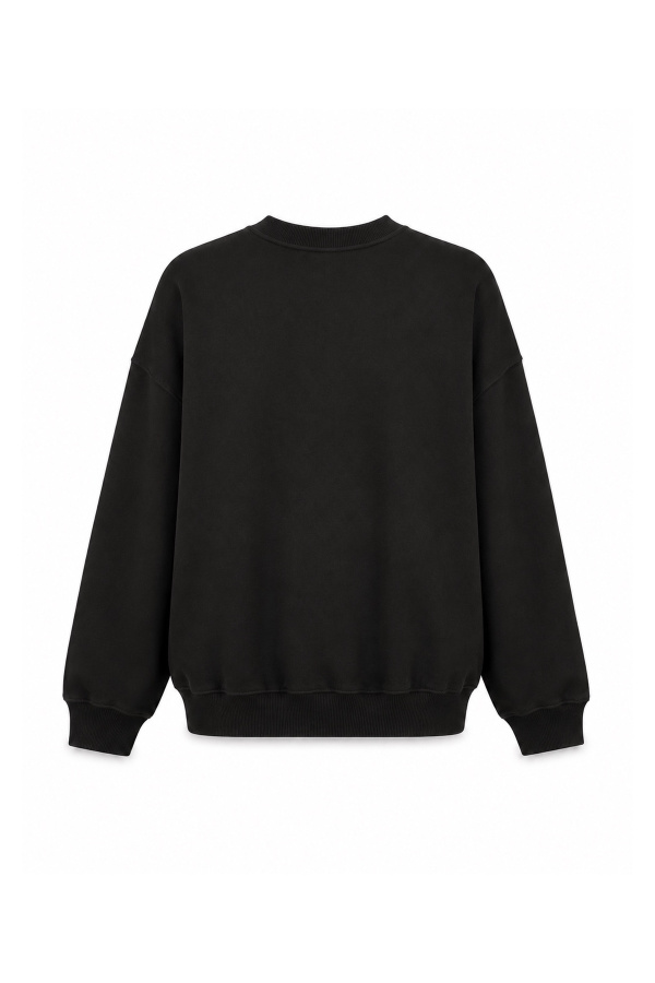 Bisiklet Yaka Oversize Sweat