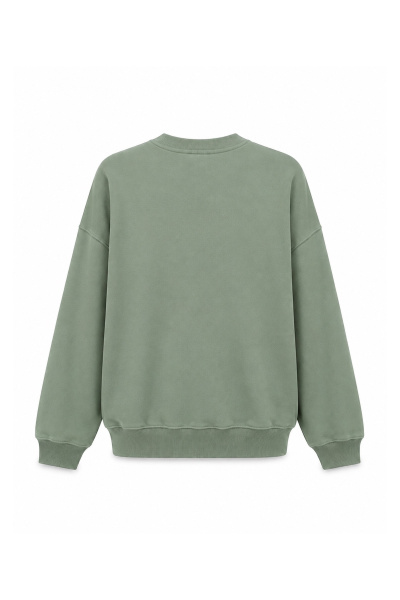 Bisiklet Yaka Oversize Sweat