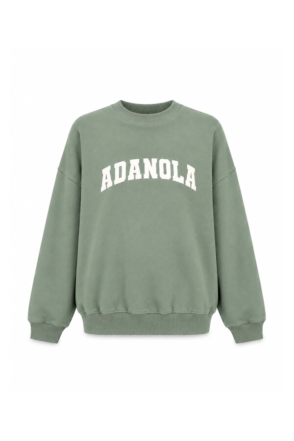 Bisiklet Yaka Oversize Sweat