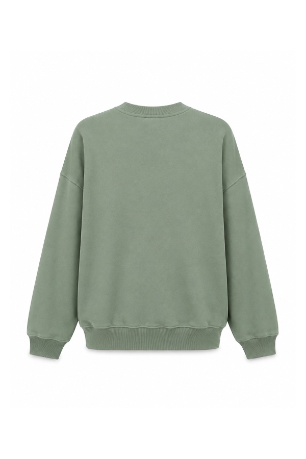 Bisiklet Yaka Oversize Sweat