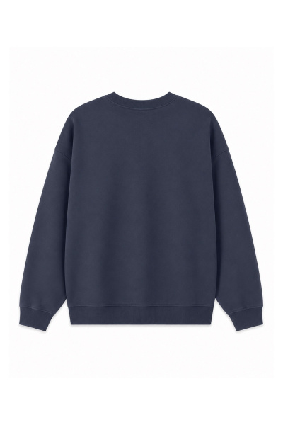 Bisiklet Yaka Yazı Baskılı Sweat